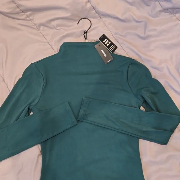 SET Express Body Contour Mock Neck Bodysuits - Picture 3 of 4